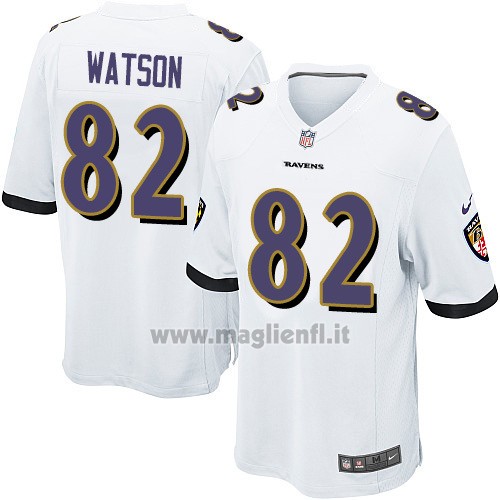 Maglia NFL Game Baltimore Ravens Watson Bianco